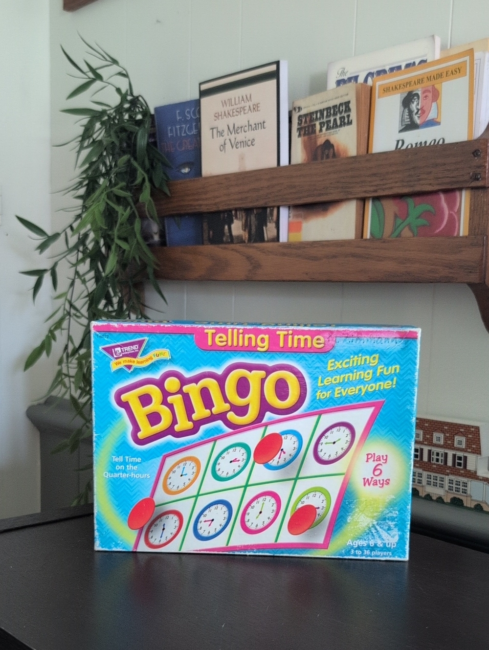 Bingo Telling Time Learning Game - Bright Blue